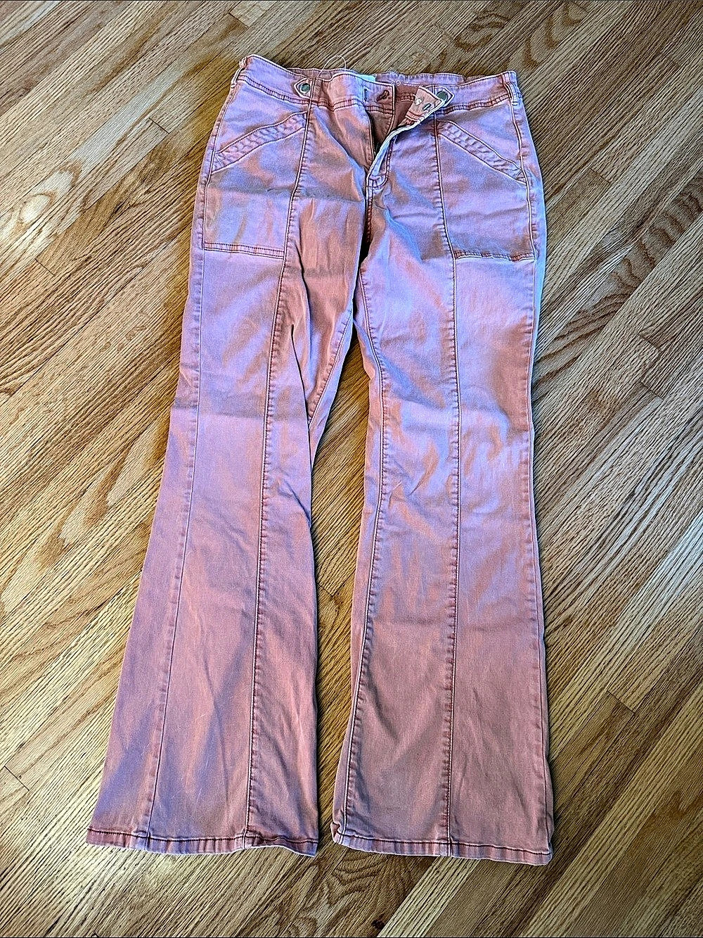 PILCRO Pink Flare Pants Waist 29